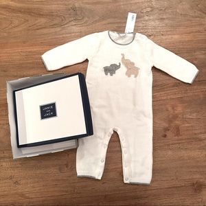 NWT Janie & Jack Knit Onesie 3-6 month